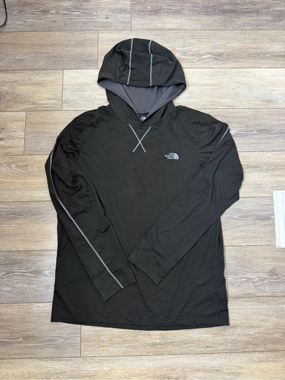 The North Face Black Long Sleeve Hooded Performance Tee